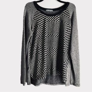 Olivia Moon Blouse & Lightweight Sweater Combo L